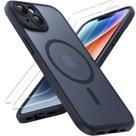 Capa magnética TOCOL 3 em 1 para iPhone 14 de 6,1 polegadas preta