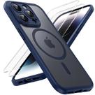 Capa magnética TOCOL 3 em 1 para iPhone 14 Pro Max 6,7" azul claro