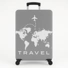 Capa Mala Viagem Protetora Estampa Tecido Mapa Mundo Bagagem Capa Mala Viagem Protetora Estampa Tecido Mapa Mundo Bagagem