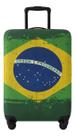 Capa Mala Viagem Protetora Suplex Resistente Brasil Bagagem