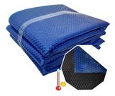 Capa Manta Térmica Preta Para Piscina 6 X 3 Plástico Bolha