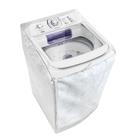 Capa Maquina de Lavar Electrolux 11kg 12kg 13kg 15kg 16kg 17kg Ziper Branca