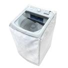 Capa Maquina de Lavar Electrolux 11kg 12kg 13kg 15kg 16kg 17kg Ziper Estampada - BRANCA