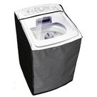 Capa Maquina de Lavar Electrolux LES 11 Kg Ziper Painel Transparente Preta