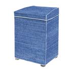 Capa Maquina de Lavar Flanelada Jeans M Proteção e Estilo