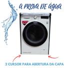 Capa máquina de lavar frontal 11kg electrolux premium care
