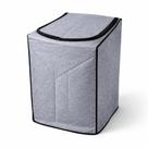 Capa Máquina Lavar Roupas Brastemp 12kg 13kg 15kg Flanelada cor cinza