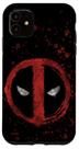 Capa Marvel Deadpool Wade Wilson Ícone com Estampa de Tinta para iPhone 11
