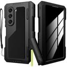 Capa metálica YQODSZ para Samsung Galaxy Z Fold 6 com tela de privacidade
