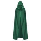 Capa ODOCARE Velvet 130cm com capuz para homens e mulheres verde
