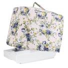 Capa Organizadora Floral Matelassê para Máquina de Costura 43 x 24 x 35 cm