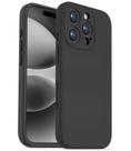 Capa OTOFLY para iPhone 16 Pro Max de 6,9" de silicone à prova de choque preta