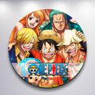 Capa p/ Painel Festa Tema nfantil Decoração Anime Pirata Painel Redondo Mini Capa Sublimada Tamanh