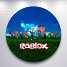 Capa p/ Painel Redondo Game Blox Capa Sublimada de Festa Tamanho Grande ou Mini Decoração