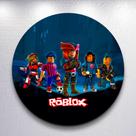 Capa p/ Painel Redondo Game Blox Capa Sublimada de Festa Tamanho Grande ou Mini Decoração Capa p/ Painel Redondo Game Blox Capa Sublimada de Festa Tamanho Grande ou Mini Decoração