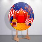 Capa painel decoração festa infantil Circo Colorido Palhacinho grande e mini redondo encantado Capa painel decoração festa infantil Circo Colorido Palhacinho grande e mini redondo encantado