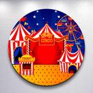 Capa painel decoração festa infantil Circo Colorido Palhacinho grande e mini redondo encantado Capa painel decoração festa infantil Circo Colorido Palhacinho grande e mini redondo encantado