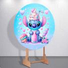 Capa Painel Festa Lil0 Alien Azul Estampa Redondo Mini Grande Tamanhos Diversos Decoração Evento Capa Painel Festa Lil0 Alien Azul Estampa Redondo Mini Grande Tamanhos Diversos Decoração Evento