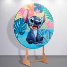 Capa Painel Festa Lil0 Alien Azul Estampa Redondo Mini Grande Tamanhos Diversos Decoração Evento Capa Painel Festa Lil0 Alien Azul Estampa Redondo Mini Grande Tamanhos Diversos Decoração Evento