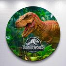 Capa Painel Redondo Festa Parque Dos Dinossauros Estampa Infantil Mini e Grande Decoração Divertida
