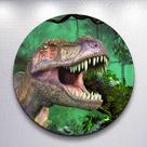 Capa Painel Redondo Festa Parque Dos Dinossauros Estampa Infantil Mini e Grande Decoração Divertida