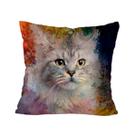 Capa Para Almofada 45x45 Mdecore Gato Cachorro Pets
