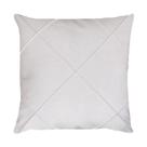 Capa para Almofada Drapeada em Veludo Quadrada Branco Capa para Almofada Drapeada em Veludo Quadrada Branco