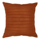Capa para Almofada Drapeada Line em Veludo Quadrada Terracota Capa para Almofada Drapeada Line em Veludo Quadrada Terracota