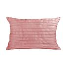 Capa para Almofada Drapeada Line em Veludo Retangular 60x40 Rose