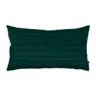 Capa para Almofada Drapeada Line em Veludo Retangular 60x40 Verde Escuro