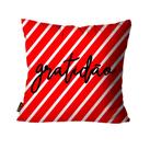 Capa para Almofada Gratidão Vermelho - 45x45