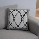 Capa para Almofada Grécia Dupla Face 45 x 45cm Tecido Jacquard com Zíper