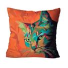 Capa para Almofada Mdecore Gato Laranja