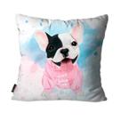 Capa Para Almofada Mdecore Pets 45x45cm - Bulldog