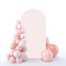Capa para Arco de Casamento bricia 220x122 cm Dupla Face Rosa Blush