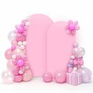 Capa para Arco de Casamento LEBENGURU Rosa Claro em Spandex 1,8 m