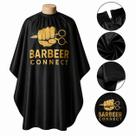 Capa Para Barbeiro Barber Conect de Cetim Com Zíper