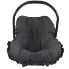 Capa para bebe conforto básico - preto com poá branco