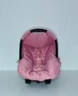Capa Para Bebe Conforto Com Capota MicroPercal 200 Fios 2 Peças Acolchoada Rosê Nude
