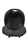 Capa para bebe conforto - preto com poá branco