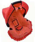 Capa para bebe conforto - vermelho bola branca