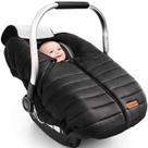 Capa para bebê para cadeirinha de carro Youpinby, impermeável, quente, preta