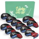 Capa para Cabeça de Ferro de Golfe FINGER TEN Kit com 11 Peças Magnéticas em Couro PU Capa para Cabeça de Ferro de Golfe FINGER TEN Kit com 11 Peças Magnéticas em Couro PU