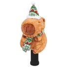 Capa para Cabeça de Taco de Golfe Capivara com Chapéu de Natal Double Bread