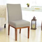 Capa para Cadeira 6 Lugares Luxo Jantar Postagem Rapida Cinza