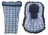 Capa para Carrinho + Capa de Bebê Conforto Azul Marinho