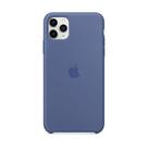 Capa para celular Apple iPhone 11 Pro Max, silicone, linho, azul