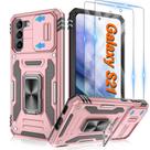 Capa para celular ATUMP Galaxy S21 6.2" em ouro rosa com anel 360 Capa para celular ATUMP Galaxy S21 6.2" em ouro rosa com anel 360