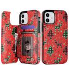 Capa para celular HAOPINSH iPhone 12 6.1", carteira de couro PU