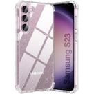 Capa para celular KIOMY Galaxy S23 Clear Glitter TPU Slim